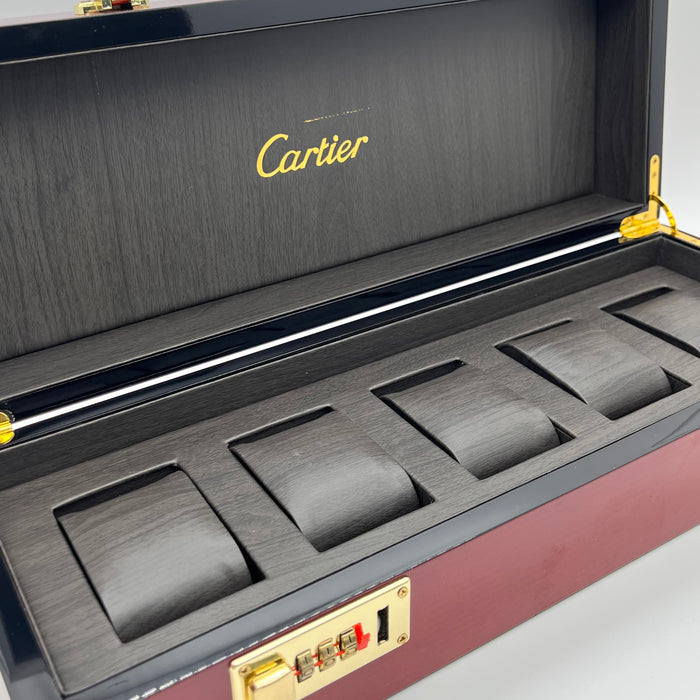 Cartier Lacquered Wood Watch Display Case