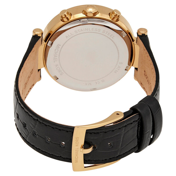 Parker Chronograph Quartz Crystal Black Dial Ladies Watch MK6984 Authentic