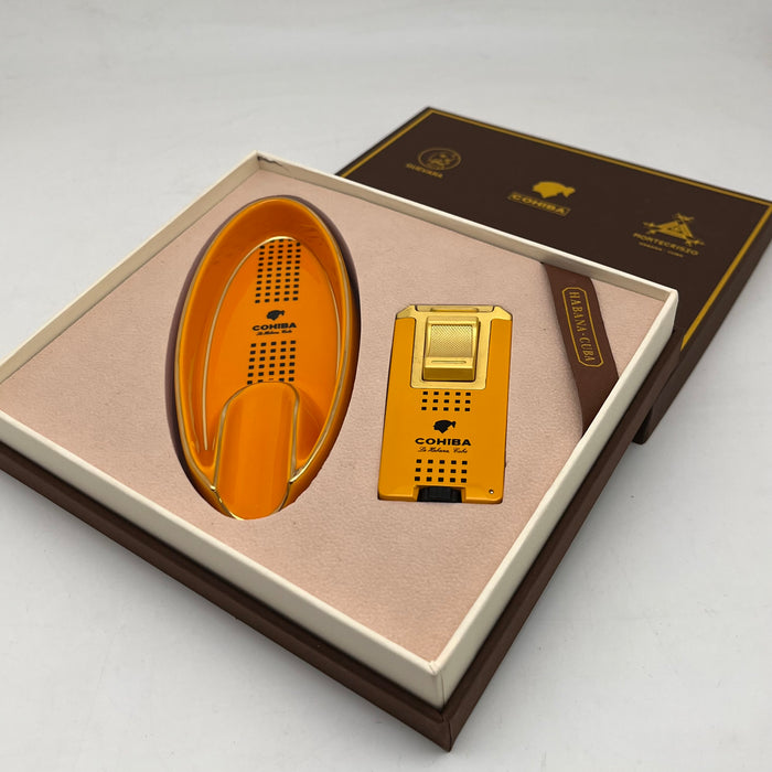 Cohiba Ashtray And Lighter Set