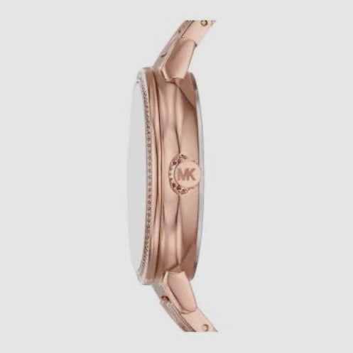 Michael Kors Sofie Rose Gold-Tone Stainless Steel Watch MKO1052 Authentic