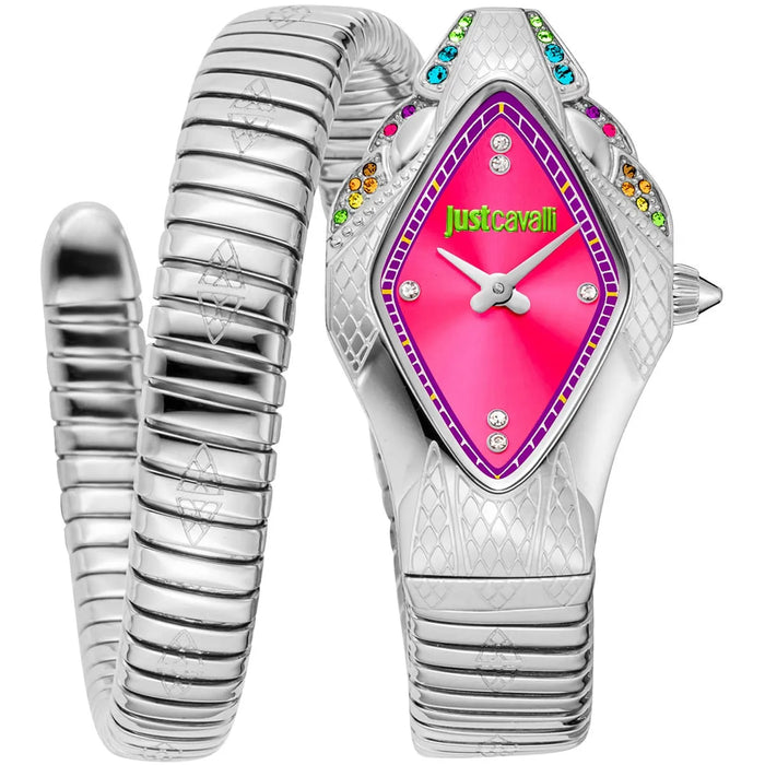 Just Cavalli Signature Snake Women’s Watch JC1L306M0025- Authentic