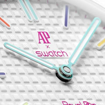 Swatch x Audemars Piguet Bioceramic Royal Pop "Huit Blanc"