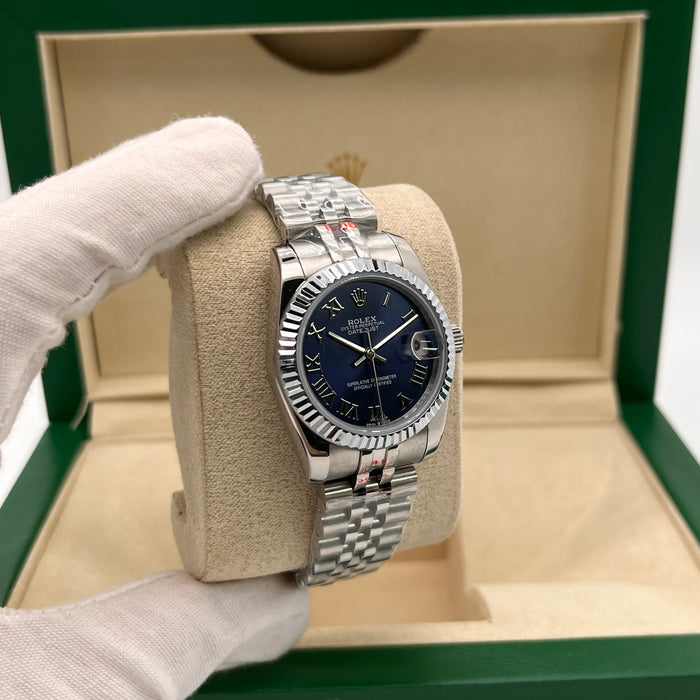 Rolex Datejust 31mm Oyestersteel Silver With Blue Dial (5A+)