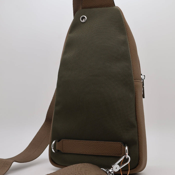 “H” Genuine Leather Chest Bag