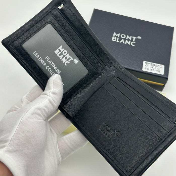 Montblanc Black Real Leather Wallet (Montblanc Collection)