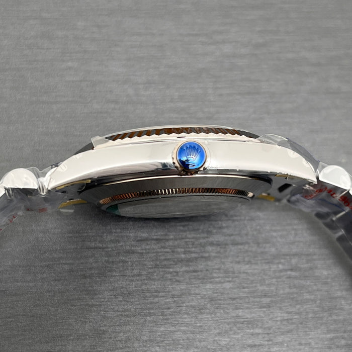 Rolex Day-Date 40 Platinum Ice-Blue Baguette Diamond Dial Swiss Super Clone