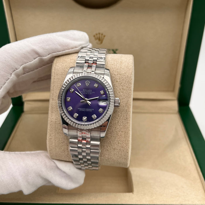 Rolex Datejust 31mm Purple Diamond Dial – Jubilee Bracelet (5A+)