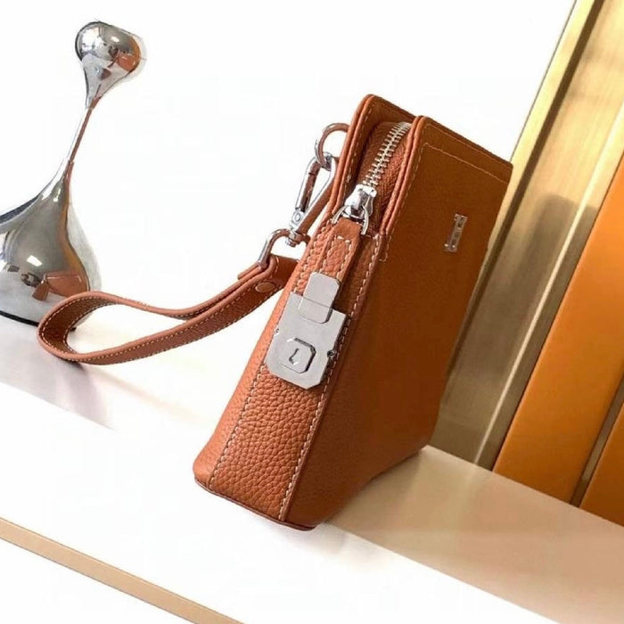 “H” Genuine Leather Handbag