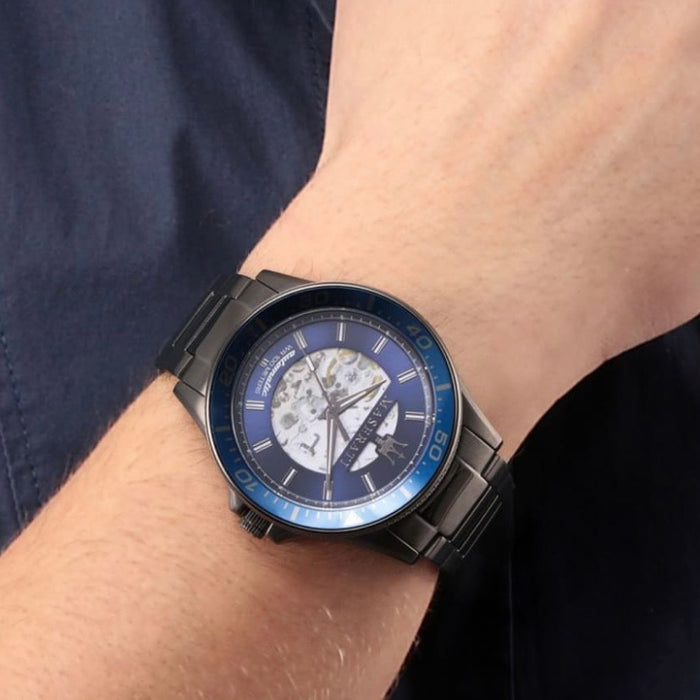 Maserati Grey Sfida blue Watch R8823140001- Authentic