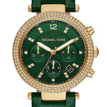 Michael Kors Watch For Women Parker MK6985 With White Dial Polyurethane Chloride Strap Authentic