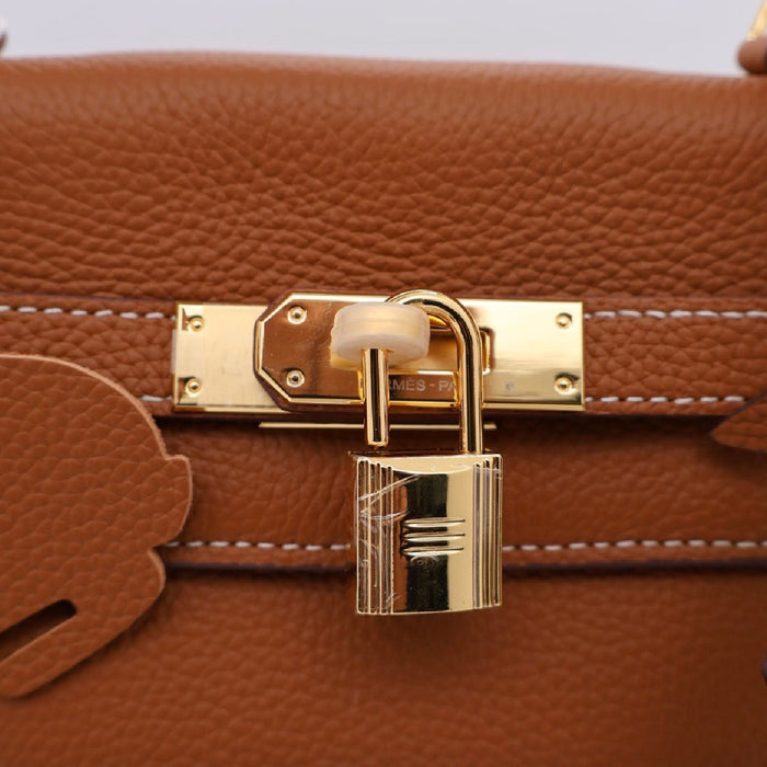 Key-Lock Classic Genuine Leather Women Bag