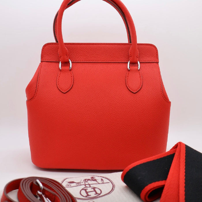 “H” Key-Lock Genuine Leather Women Bag