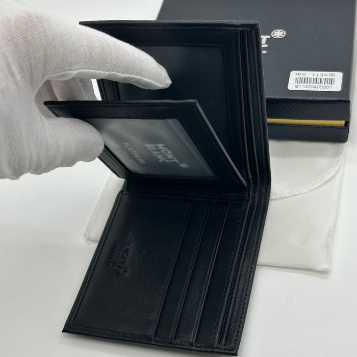 Montblanc Black Bifold Real Leather Wallet (Montblanc Collection)