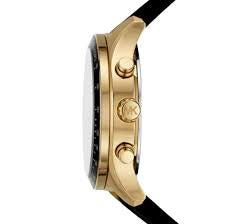 Michael Kors MKO1038 Berkley Quartz Rose Gold Dial Pink Silicone Watch Authentic
