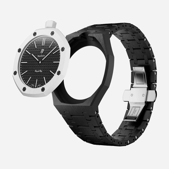 AP X SWATCH ROYAL POP
Bioceramic Strap - Black