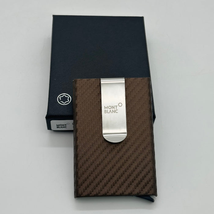 Montblanc Carbon Fiber Credit Card Holder With a Metal Money Clip (Montblanc Collection)