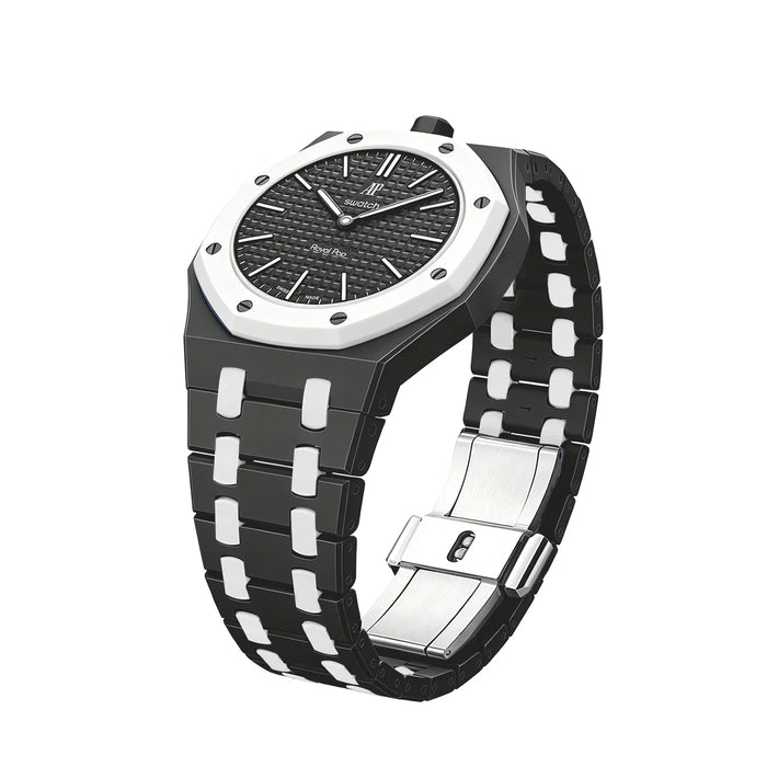 AP X SWATCH ROYAL POP
Bioceramic Strap - Black