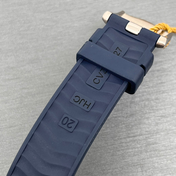 Omega Seamaster Diver 300M 44mm Chronograph in two-tone steel and yellow gold on a blue rubber strap Swiss Super Clone