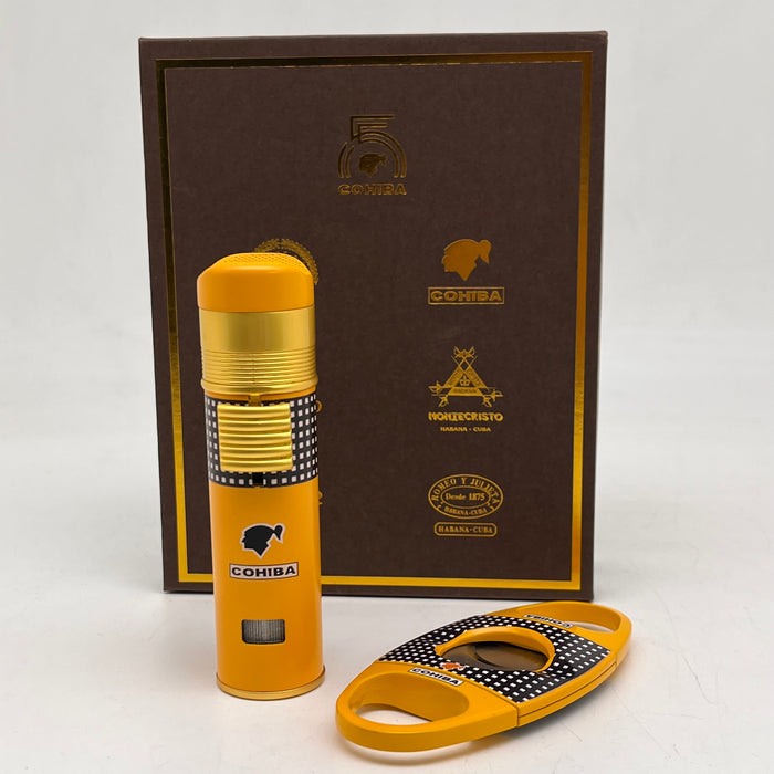 Cohiba Cigar Lighter and Cutter Gift Set