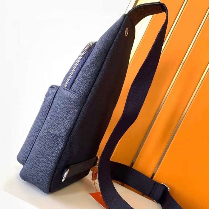 “H” Genuine Leather Chest Bag