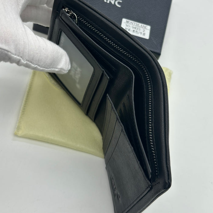 Montblanc Men's Vertical Bifold Leather Wallet (Montblanc Collection)