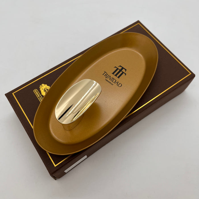 Lubinski Boat-Shaped Single Cigar Ceramic Ashtray