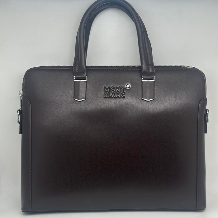 Montblanc Brown Leather Laptop bag