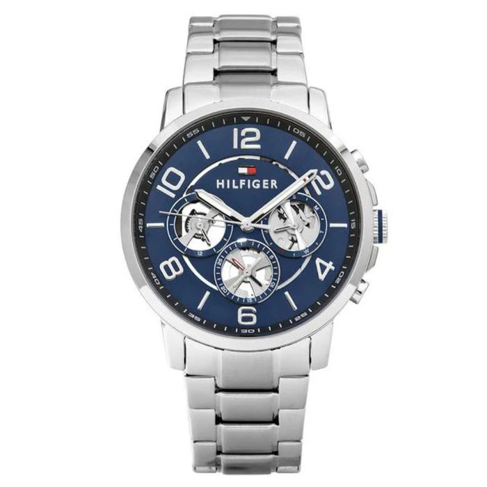 Tommy Hilfiger Men’s Blue Skeleton Dial Watch 1791293 - Authentic