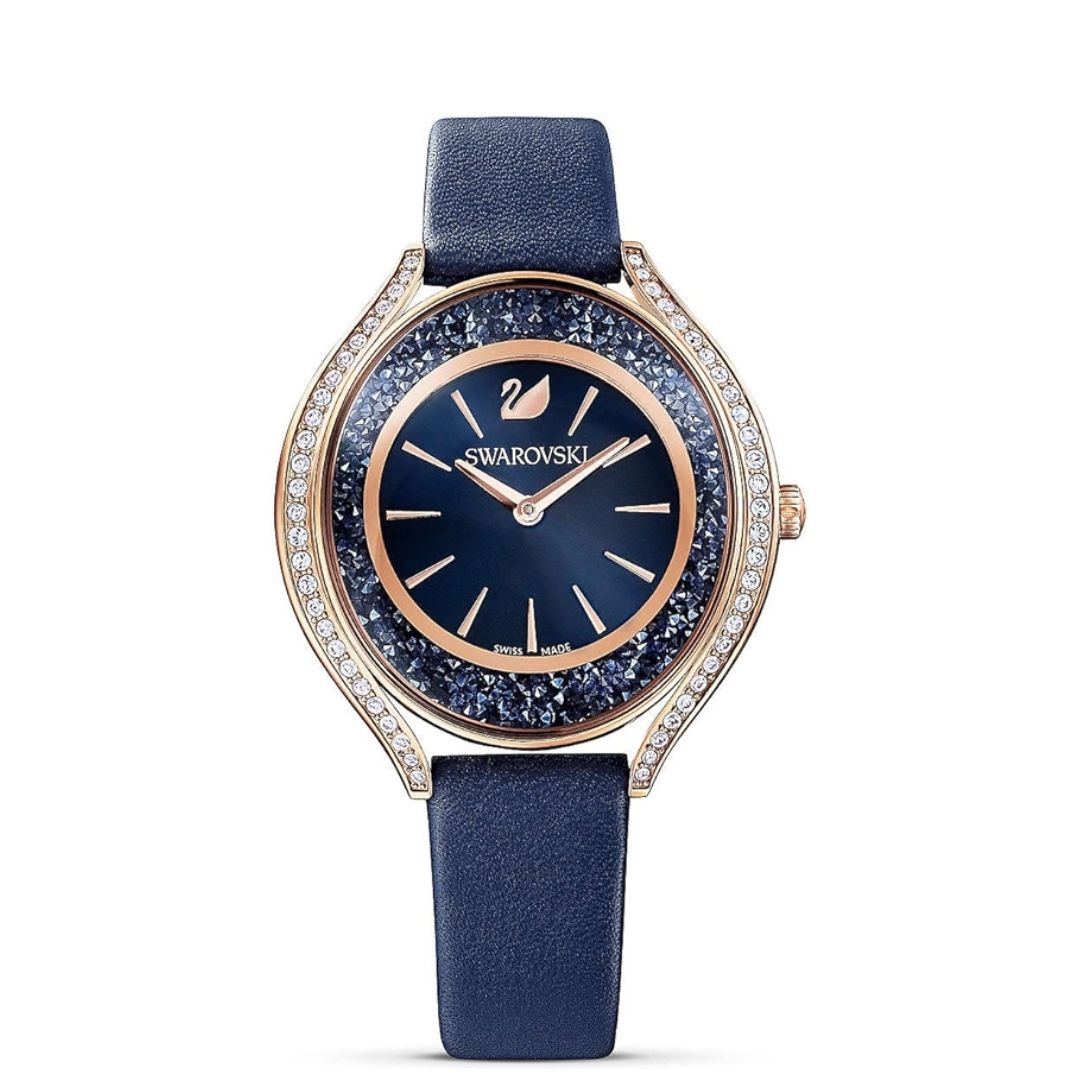 5484050 Swarovski Crystalline Oval Women’s Watch – Blue Dial, Rose Gold Case 5 ...