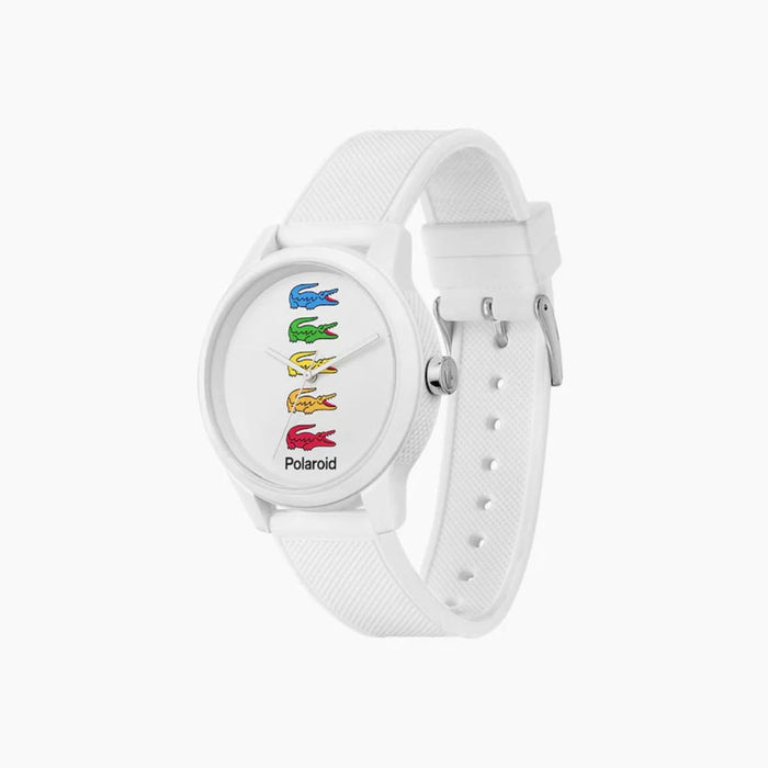 Lacoste x Polaroid White Silicone Watch – Limited Edition 2011130 - Authentic