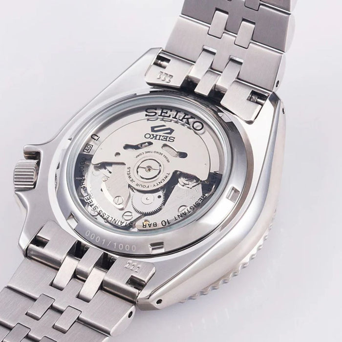 Seiko 5 Sports Automatic GMT Stainless Steel – Red & Black Bezel SSK031K1 - Authentic