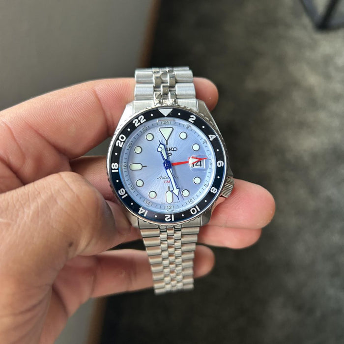 Seiko 5 Sports Automatic Diver / GMT Ice Blue Limited Edition SSK029K1 - Authentic