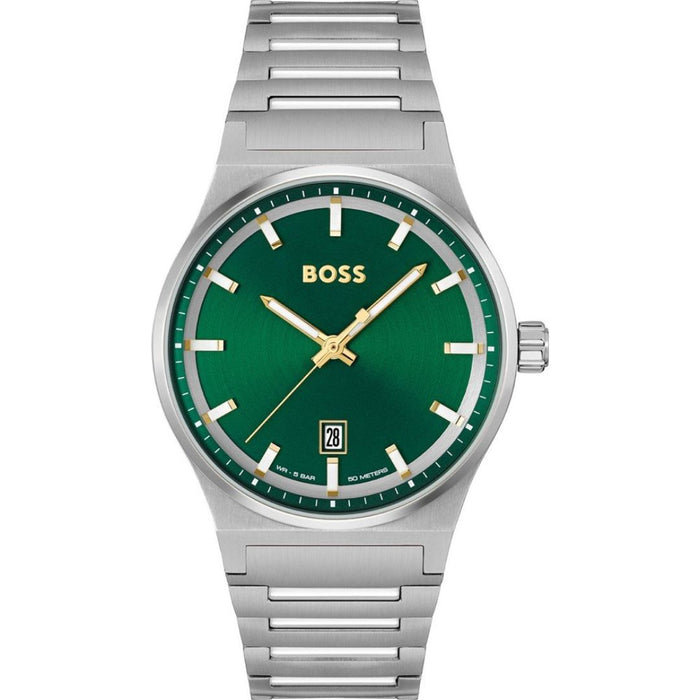 BOSS Pioneer Green Dial Two-Tone Stainless Steel Men’s Watch 1514079 - Authentic