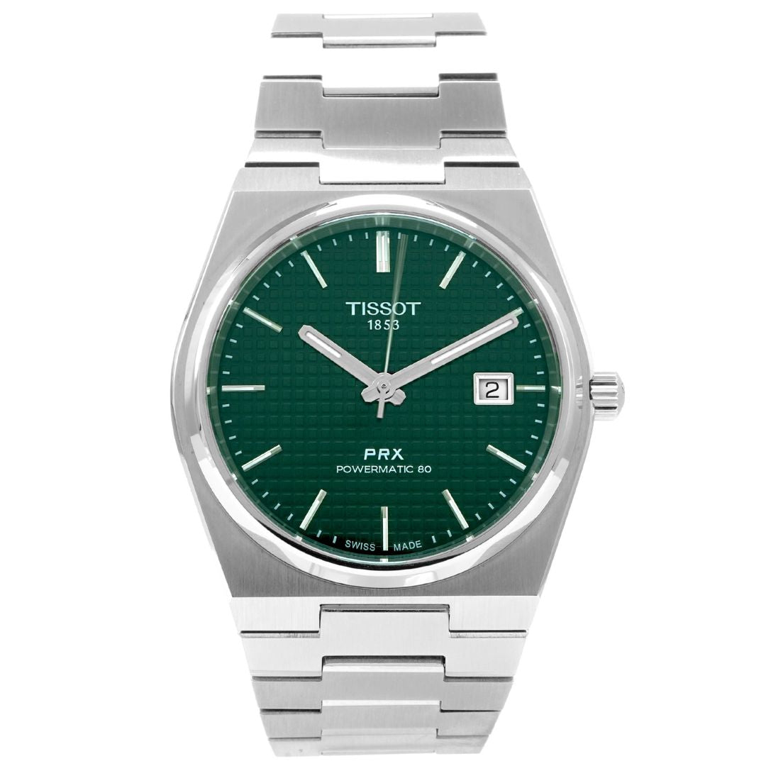 Tissot PRX Powermatic 80 Green Dial 40MM – Stainless Steel Bracelet t1 ...