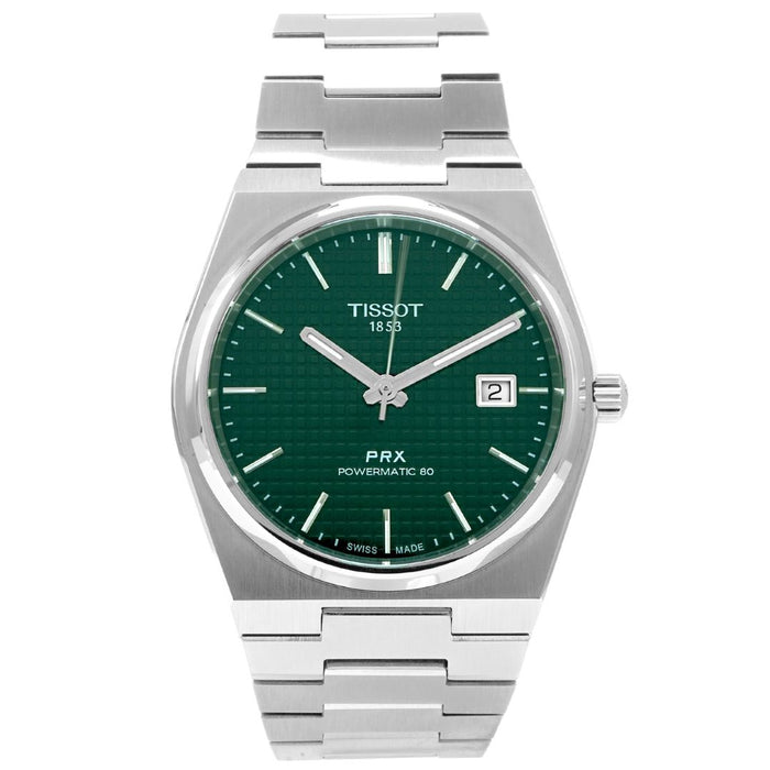 Tissot PRX Powermatic 80 Green Dial 40MM – Stainless Steel Bracelet t137.407.11.091.00 - Authentic