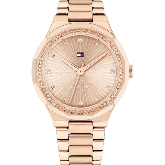 Tommy Hilfiger Women’s Rose Gold Crystal-Accent Watch 1782726 - Authentic