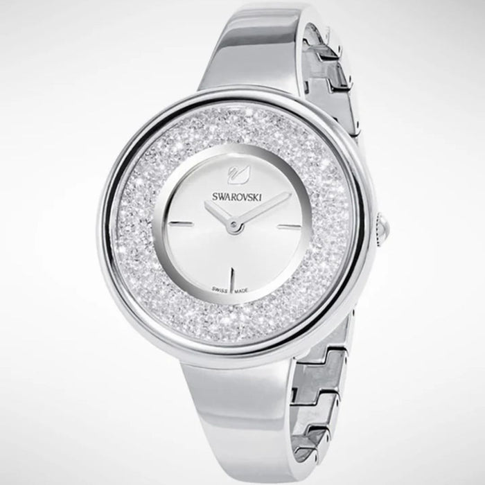 Swarovski Crystalline Pure Silver Bangle Watch - 5269256 - Authentic