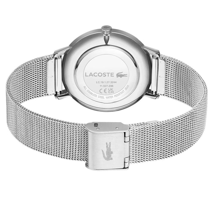 Lacoste Women’s Moon Mesh Silver-Gold Watch 2001286 - Authentic