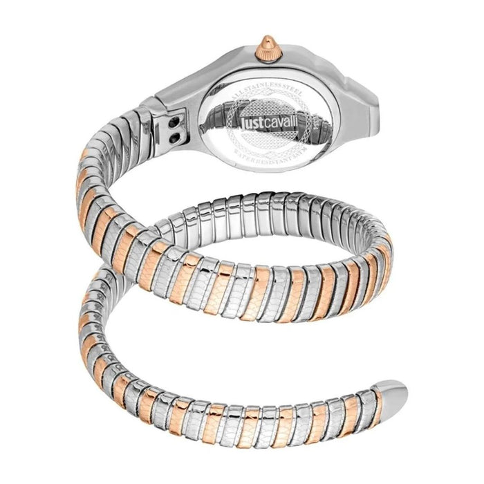 Just Cavalli Serpente Two-Tone Rose Gold & Silver Watch JC1L354M0065 - Authentic