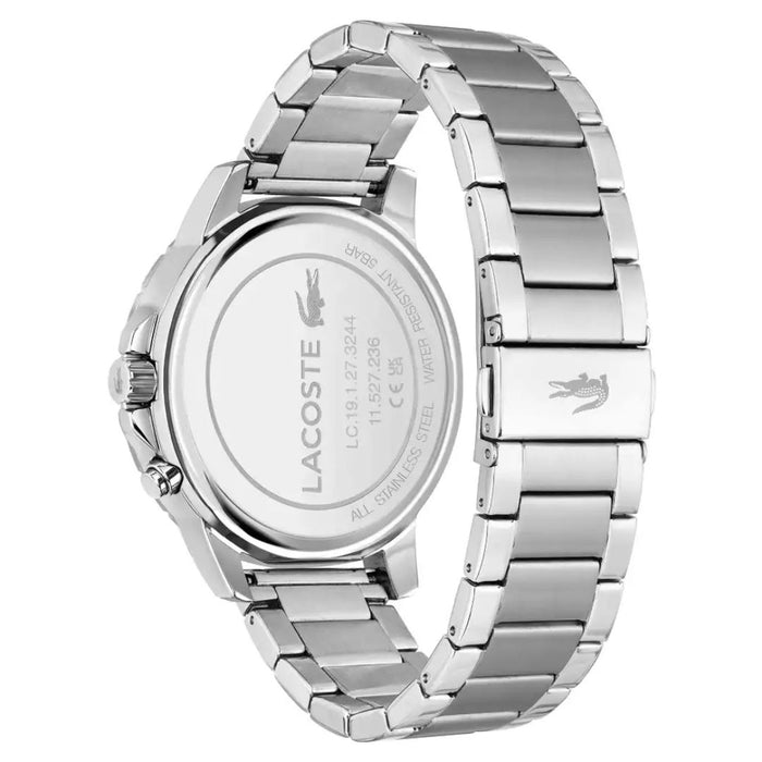 Lacoste Men’s Boston Navy Dial Stainless Steel Watch - 2011208 - Authentic