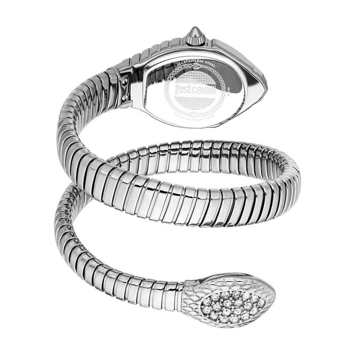 Just Cavalli Serpente Silver Crystal Women’s Watch JC1L356M0015 - Authentic