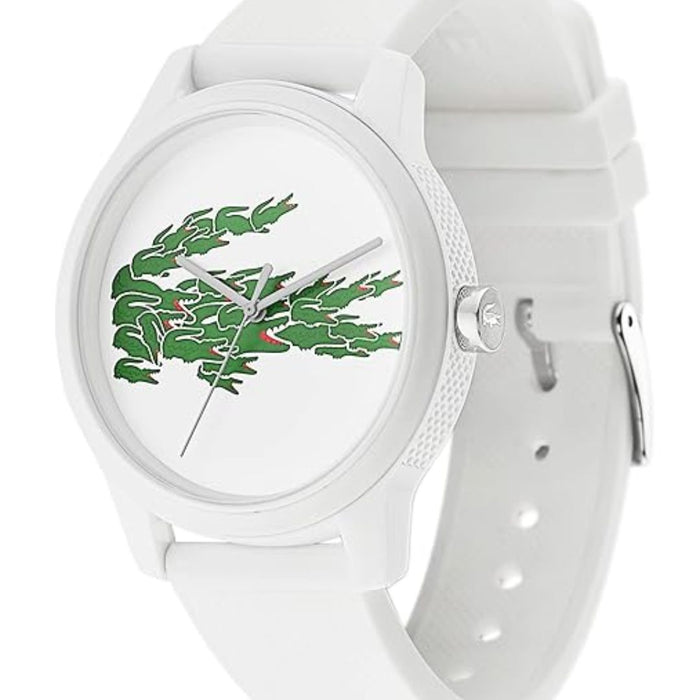 Lacoste Men's Motion White Silicone Watch - 2011010 - Authentic