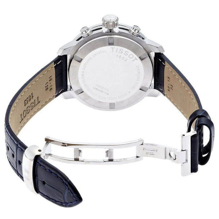 Tissot V8 Chronograph Blue Dial Men’s Watch - t055.417.16.047.00 - authentic