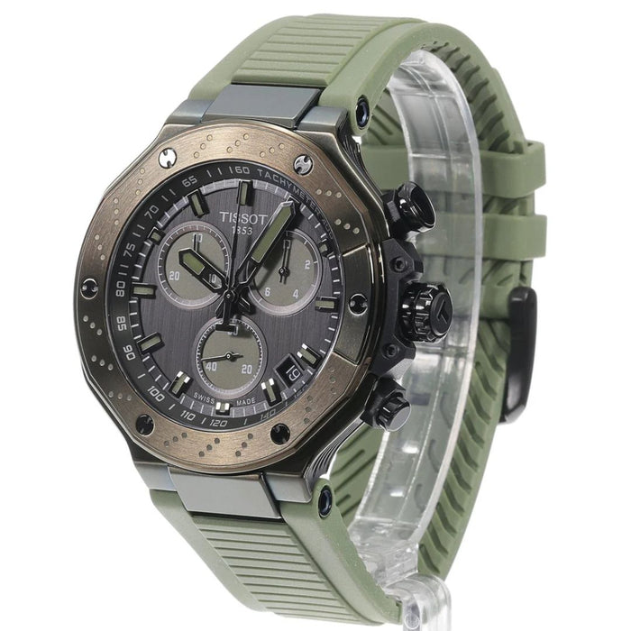 Tissot Sport Chronograph – Military Green Edition t141.417.37.061.02 - Authentic