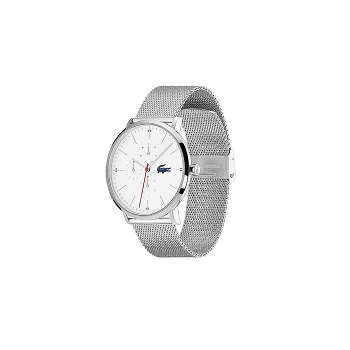 Lacoste Moon Ultra Slim Silver 40MM Mesh Men’s Watch - 2011025 - Authentic