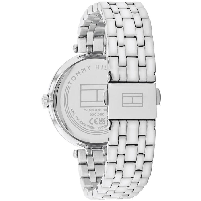 Tommy Hilfiger Silver Crystal Roman Dial Bracelet Watch 1782719 - Authentic