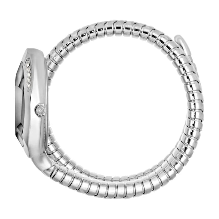 Just Cavalli Serpente Silver Black Glitter Dial Women’s Watch JC1L225M0025 - Authentic