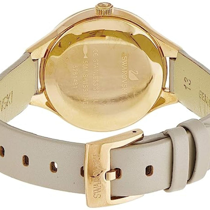 Swarovski Women’s Rose Gold Crystal Bezel Watch – Swiss Made 5261481 - Authentic