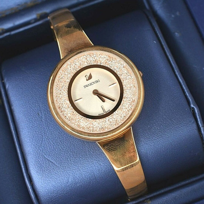 Swarovski Crystal Rose Gold Women’s Watch – White Dial | Swiss Made 5269250 - Authentic