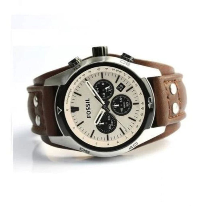 Fossil Men’s Chronograph Brown Leather Watch - CH2890 - Authentic